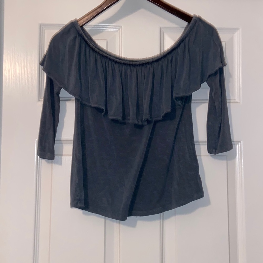 American Eagle Outfitters off the shoulder long sleeve shirt